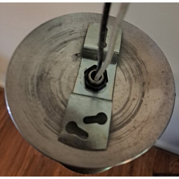 Vintage Chrome Ceiling Light Fixture No Bulb Marco Mid Century Industrial - Picture 3 of 5